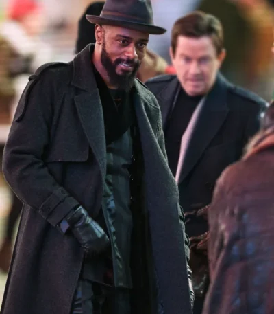 LaKeith Stanfield Play Dirty Black Wool Coat