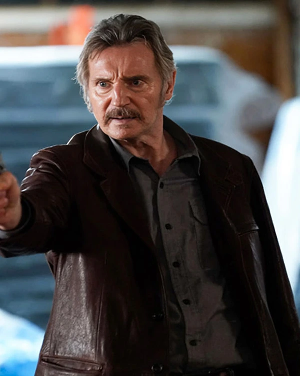 Liam Neeson Absolution Brown Leather Blazer Liam Neeson Absolution Brown Leather Blazer