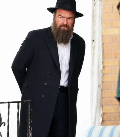 Liev Schreiber Caught Stealing Long Coat