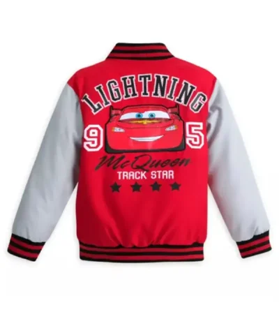 Lightning Mcqueen Varsity Bomber Jacket