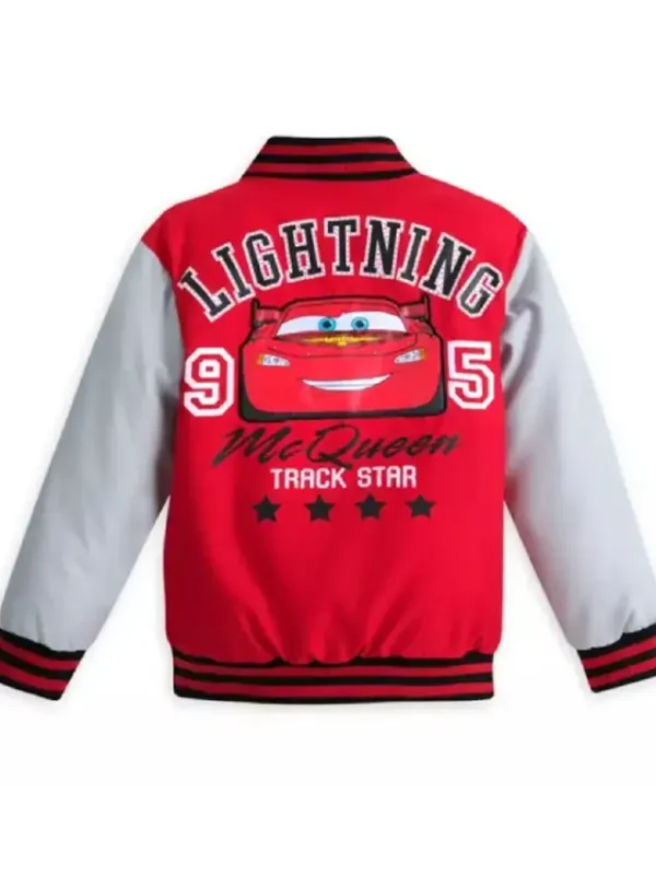 Lightning Mcqueen Varsity Bomber Jacket