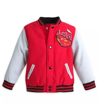 Lightning Mcqueen Varsity Bomber Jacket