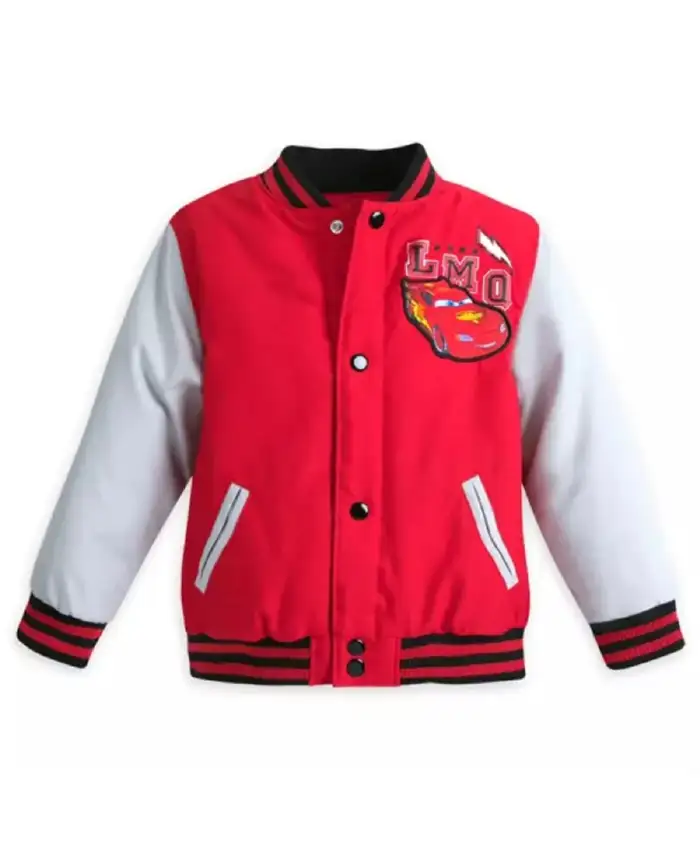 Lightning Mcqueen Varsity Bomber Jacket Lightning Mcqueen Varsity Bomber Jacket