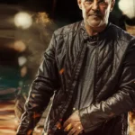 Loreno Black Cafe Racer Leather Jacket