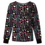 Love Love Halloween Scrub Jacket