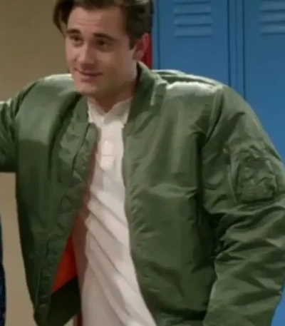 Luke Benward Girl Meets World S03 Green Bomber Jacket