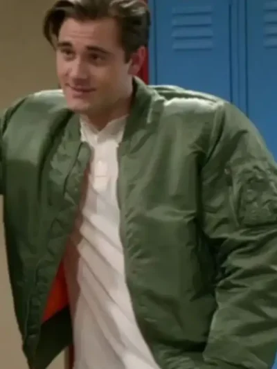 Luke Benward Girl Meets World S03 Green Bomber Jacket