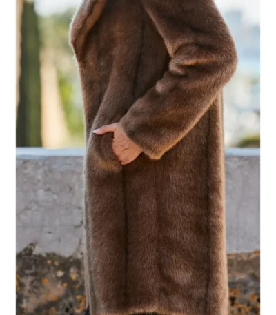Lyra Mink Fur Brown Coat