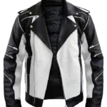 MJ Thriller Black and White Leather Jacket