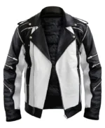 MJ Thriller Black and White Leather Jacket