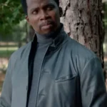 Manny Constantine S01 Grey Leather Jacket