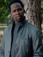 Manny Constantine S01 Grey Leather Jacket