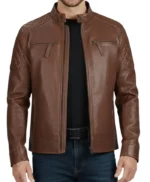 Marcus Cafe Racer Genuine Men’s Leather Jacket