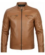 Marcus Cafe Racer Genuine Men’s Leather Jacket