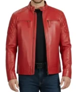 Marcus Cafe Racer Genuine Men’s Leather Jacket