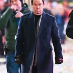 Mark Wahlberg Play Dirty Blue Wool Coat