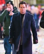 Mark Wahlberg Play Dirty Blue Wool Coat