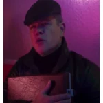 Matt Damon Drive-Away Dolls 2024 Leather Jacket