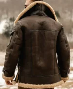 Matthew Belted Cuffs Shearling Leather Jacket