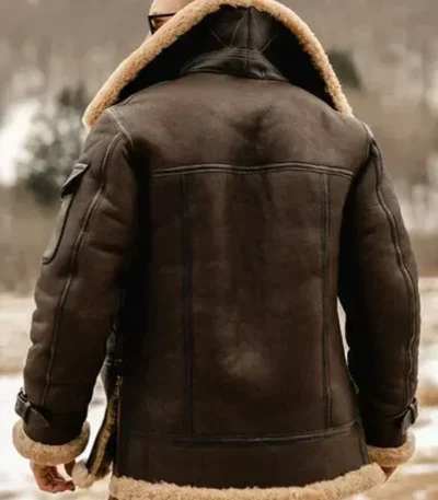 Matthew Belted Cuffs Shearling Leather Jacket