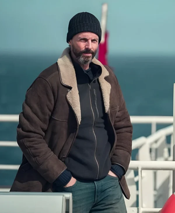Matthew Goode Dept. Q S01 Shearling Coat Matthew Goode Dept. Q S01 Shearling Coat