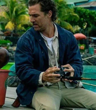 Matthew McConaughey Serenity Cotton Blue Jacket