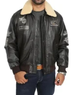 Maverick Bomber Leather Jacket