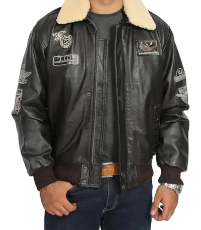 Maverick Bomber Leather Jacket