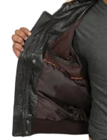 Maverick Bomber Leather Jacket