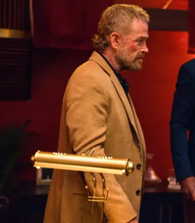 Max Martini Hollywood Grit Brown Coat