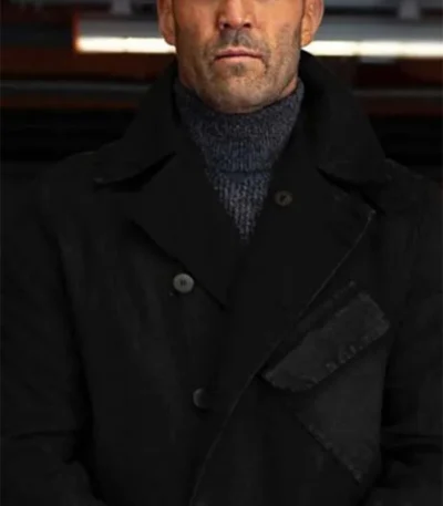 Meg 2 The Trench 2023 Jason Statham Black Coat
