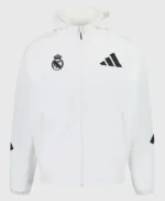 Men Adidas Real Madrid White Track Jacket