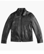 Mens Black Leather Motorcycle Jacket
