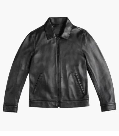 Mens Black Leather Motorcycle Jacket