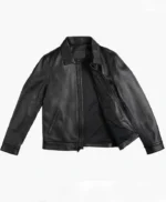 Mens Black Leather Motorcycle Jacket
