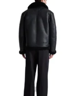 Men’s Black Shearling Leather Jacket
