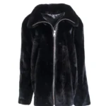 Mens Classic Cut Black Mink Fur Winter Coat
