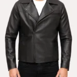 Men’s Nick Classic Black Moto Leather Jacket