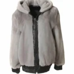 Mens and Womens Mink Fur Bomber Jacket