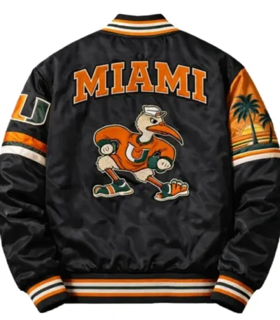 Miami Hurricanes 90’s Applique Patches Jacket