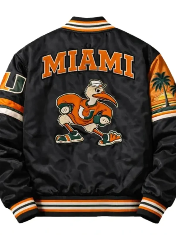 Miami Hurricanes 90’s Applique Patches Jacket