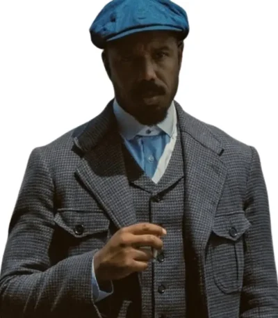 Michael B Jordan Sinners Grey Coat