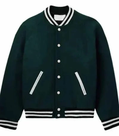 The Voice S29 Michael Buble Green Varsity Jacket