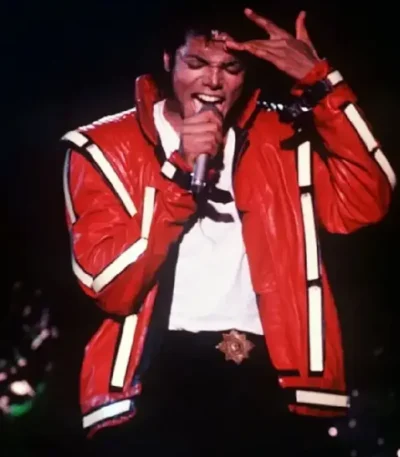 Michael Jackson Bad Tour Thriller Leather Jacket