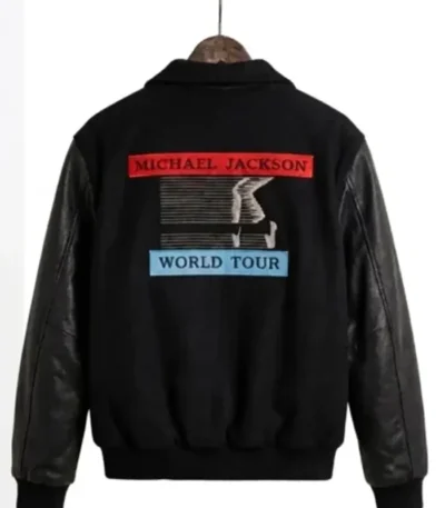 Michael Jackson Bad World Tour Varsity Jacket