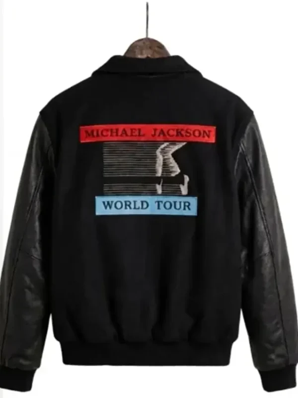 Michael Jackson Bad World Tour Varsity Jacket
