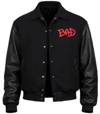 Michael Jackson Bad World Tour Varsity Jacket