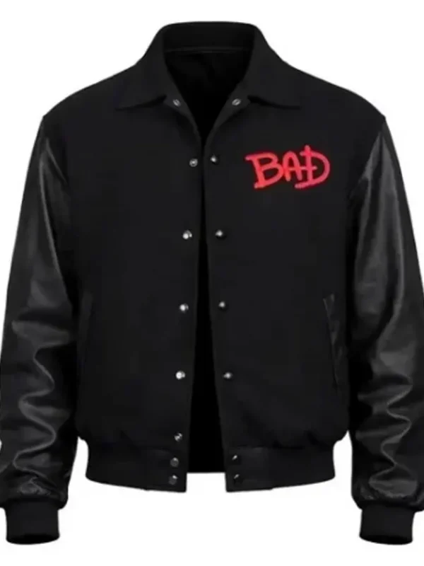 Michael Jackson Bad World Tour Varsity Jacket