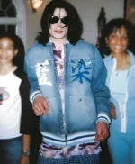 Michael Jackson Denim Varsity Jacket