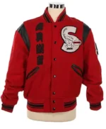 Michael Jackson Sailors Red Varsity Jacket